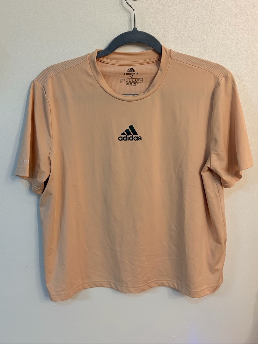 adidas Peach Short-Sleeve Athletic Tee